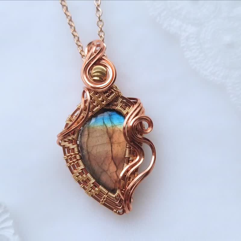 【 韧性的力量 】拉长石吊坠 /毕业礼物 / 闺蜜礼物/驱凶避邪 - 项链 - 宝石 