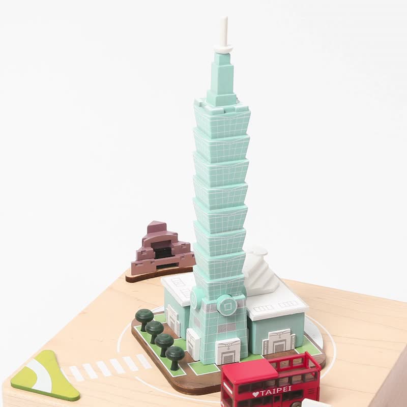 【台北 101】城市音乐盒 旅行 台湾特色 伴手礼 | Wooderful life - 摆饰 - 木头 多色