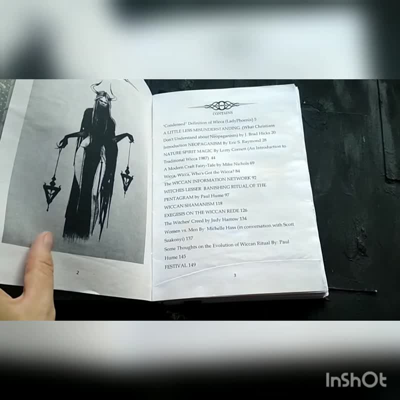 Magic book of shadow Old witchcraft book Witch grimoire journal wicca pagan - 笔记本/手帐 - 纸 黑色