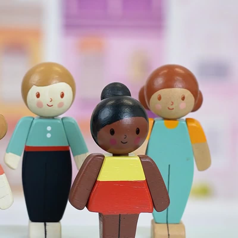 小麦女孩 - 玩具/玩偶 - 木头 多色