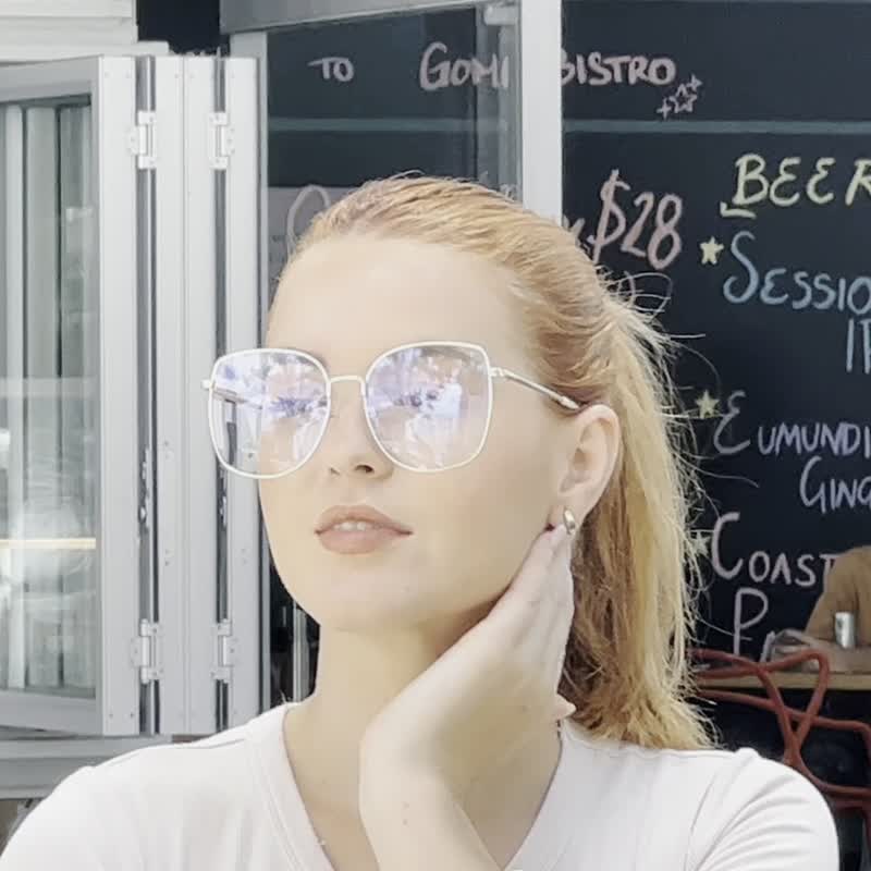 Grace 蓝光眼镜 金 - 眼镜/眼镜框 - 铜/黄铜 