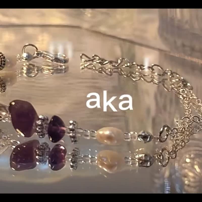 Amakara原創藝術設計-綺麗水晶-串珠手鍊 - 手链/手环 - 水晶 紫色