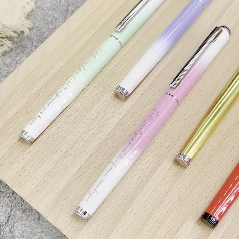 【快速定制_圣诞礼盒】赠刻字_品初 樱花粉雪钢笔 皮质笔套 - 钢笔 - 铜/黄铜 粉红色