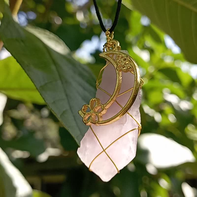 梦幻月亮紫水晶项链 - 项链 - 宝石 紫色