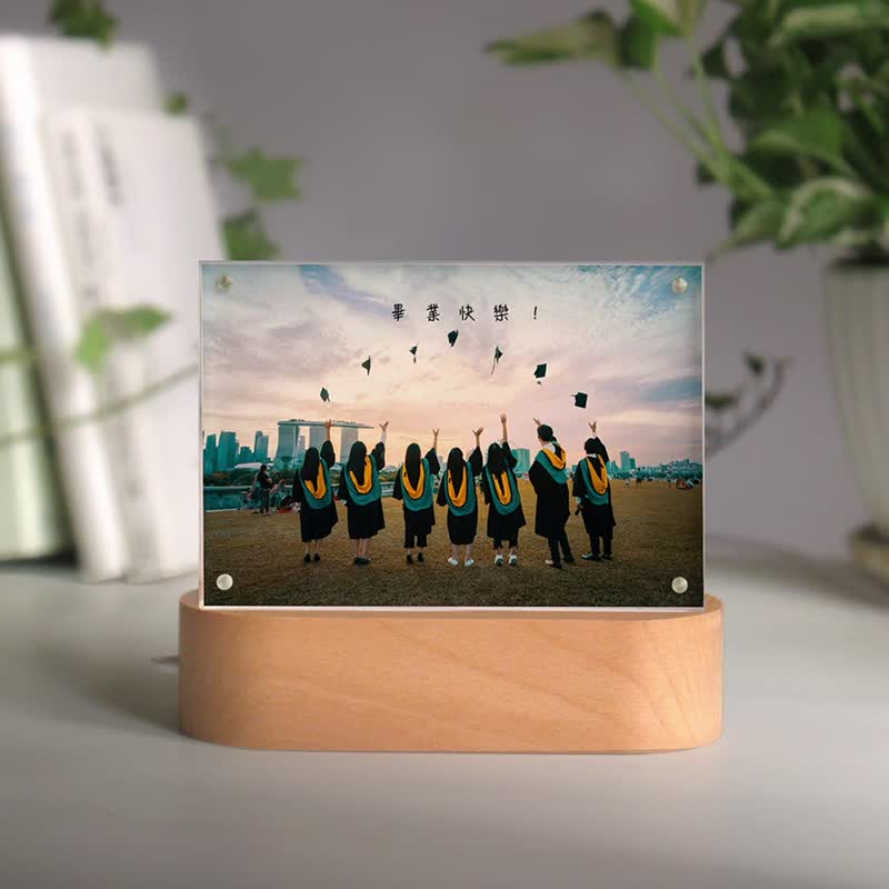 客制化礼物 可更换照片的小夜灯 毕业纪念礼物 毕业相册 圣诞礼盒 - 灯具/灯饰 - 压克力 