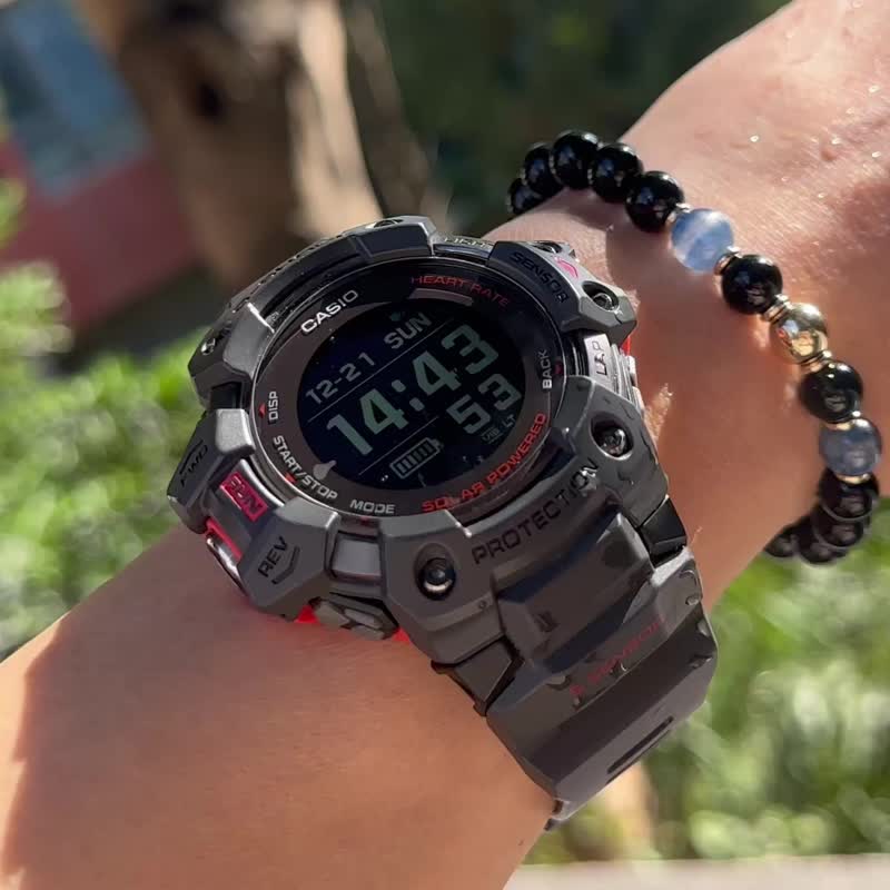 天然水晶 黑曜石蓝晶石14KGF能量手链 独立原创设计 - 手链/手环 - 水晶 