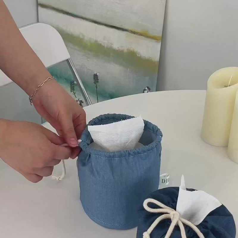 ete纸巾盒_2color - 纸巾盒 - 其他材质 蓝色