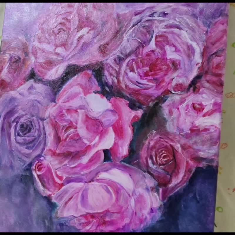 压克力画/丙烯艺术/手绘装饰挂画40×30【与自己同在】 - 摆饰 - 压克力 