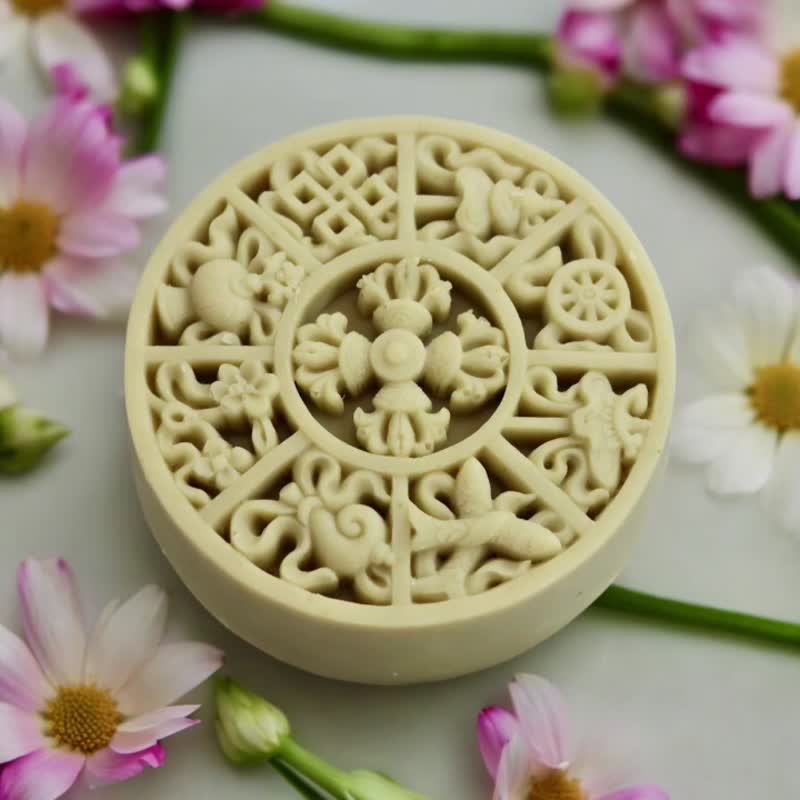 草本精油手工皂 吉祥八寳 - 肥皂/手工皂 - 其他材质 黄色