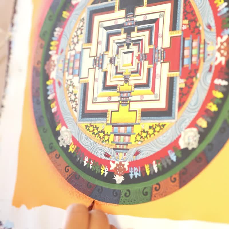 时轮曼陀拉——传统唐卡艺术中的宇宙灵性地图 - 墙贴/壁贴 - 其他材质 多色