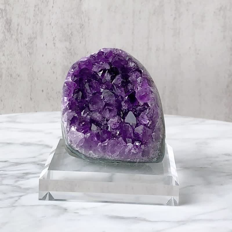 紫晶镇 // 开运招财 智慧创意 镇宅化煞 紫水晶 // 赠底座 - 摆饰 - 水晶 紫色