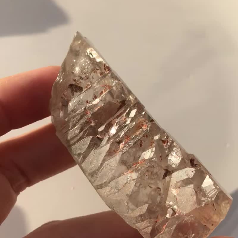 白水晶簇 白水晶山 浮生 水晶原矿 天然原石 水晶 quartz crystal - 摆饰 - 水晶 透明