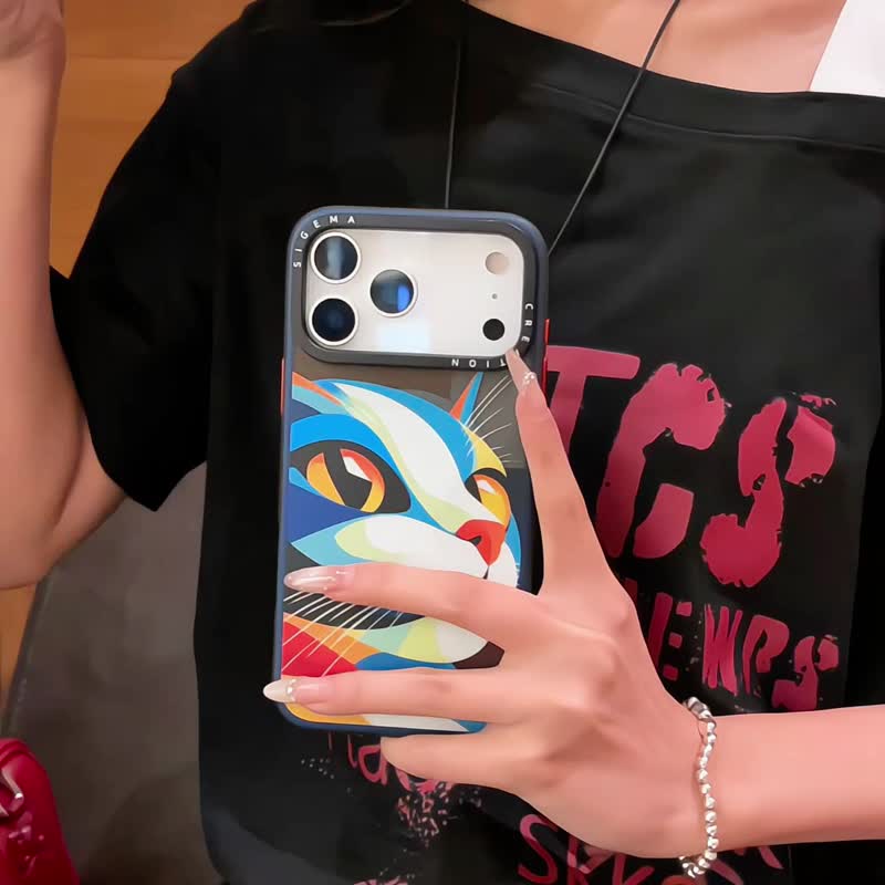 【隐藏式磁吸】Maodrian铝合金按键全磨砂防摔防刮iPhone17p-17pm - 手机壳/手机套 - 塑料 多色
