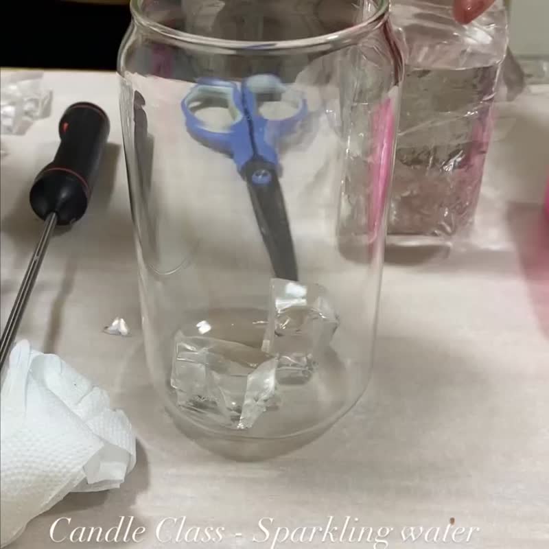 气泡饮/拿铁香氛蜡烛 + 马卡龙蜡烛手工香氛蜡烛体验课 文化币 - 蜡烛/香氛 - 蜡 