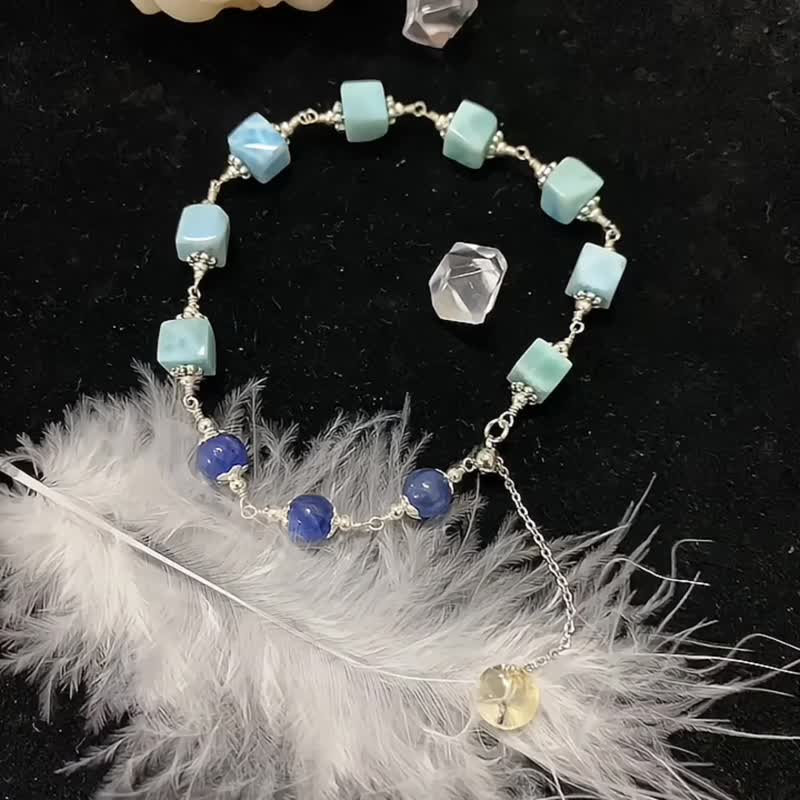 蔚蓝。 - 手链/手环 - 水晶 