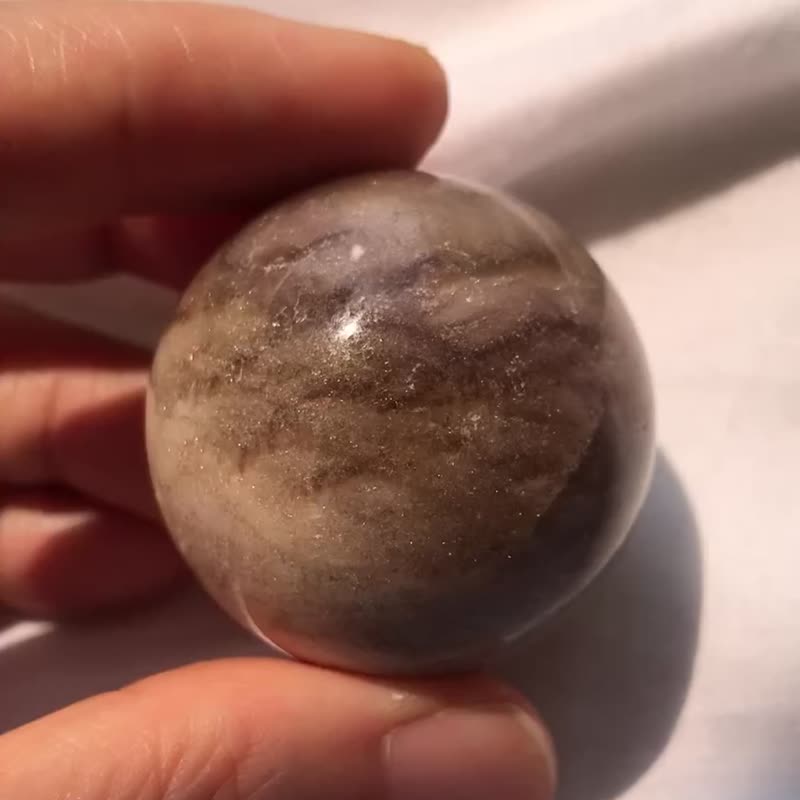 舒俱莱萤石共生球 苏萤石水晶球 天然原石  水晶  水晶球 crystal - 摆饰 - 水晶 紫色