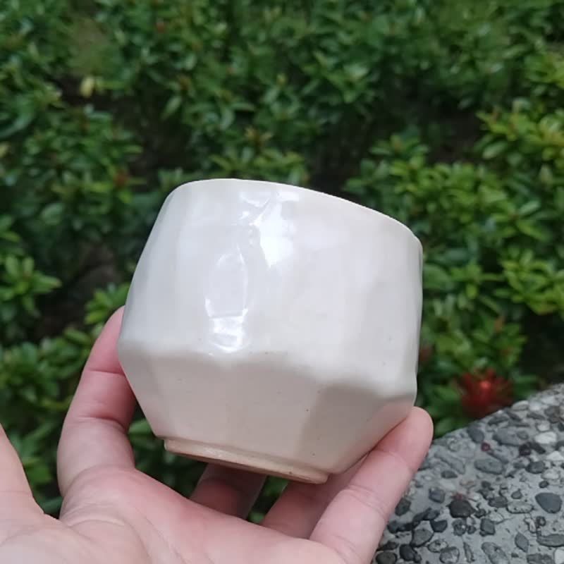 白陶磁茶杯对杯 - 茶具/茶杯 - 陶 
