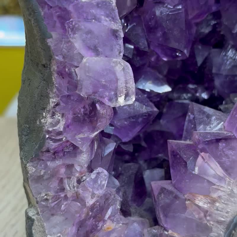 33.3cm 高大紫晶洞 风水 店铺 摆件 家居 办公室 招财水晶 - 摆饰 - 水晶 紫色
