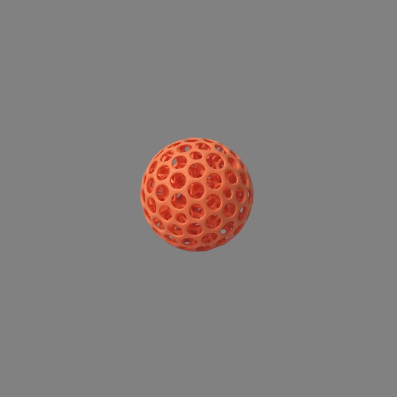 |  3D打印迪芬球 DIFFERENT BALL - 香槟黄  | - 玩偶/公仔 - 塑料 黄色