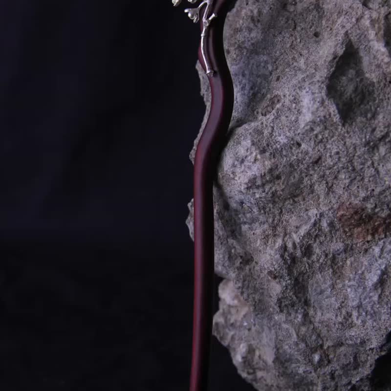 YELU独立自制纯手工银桂花发簪 花事了 - 发饰 - 纯银 