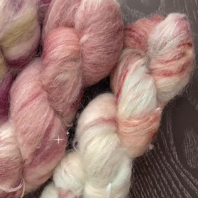 fufugarden手染線馬海毛羊毛-雲朵糖系列 - 编织/刺绣/羊毛毡/裁缝 - 羊毛 