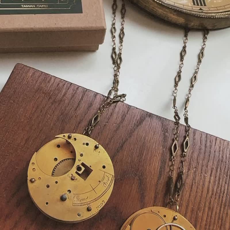 Après midi 古董机芯项链 - 项链 - 其他金属 金色