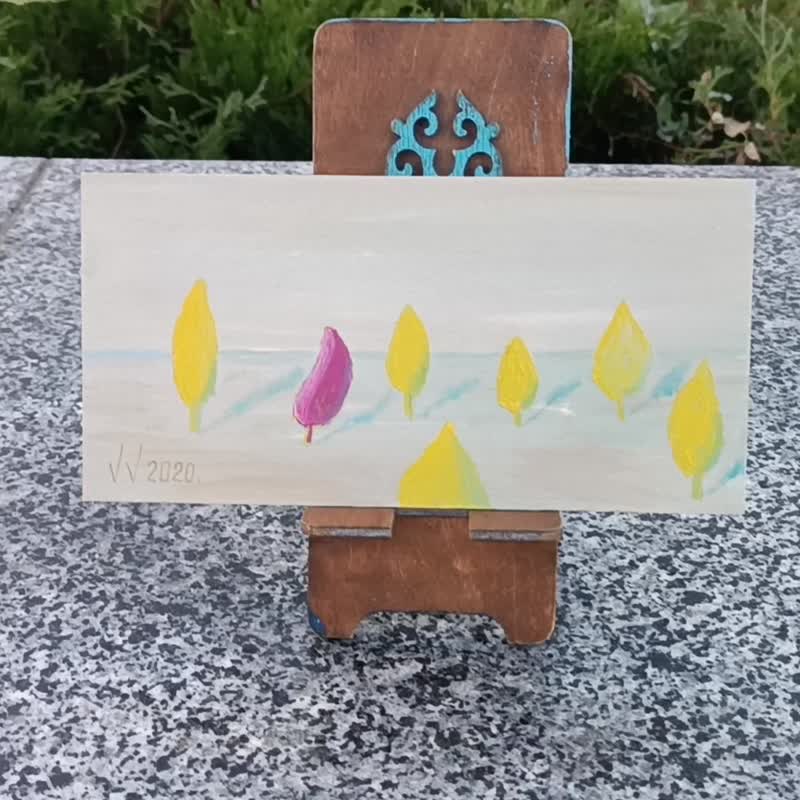 与其他人不同维多利亚瓦卢克 Victoria Valuk 原创艺术 - 墙贴/壁贴 - 其他材质 黄色