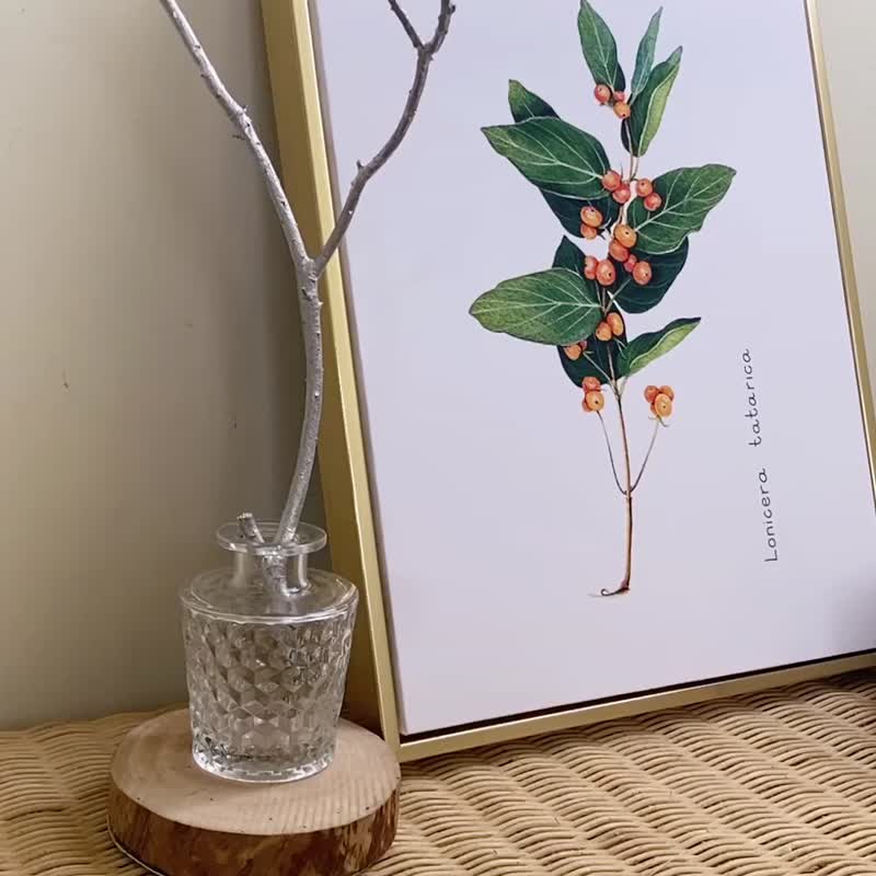 忍冬果实－画/植物画作/客厅/咖啡厅挂画/复制画/家居布置 - 海报/装饰画/版画 - 其他材质 多色