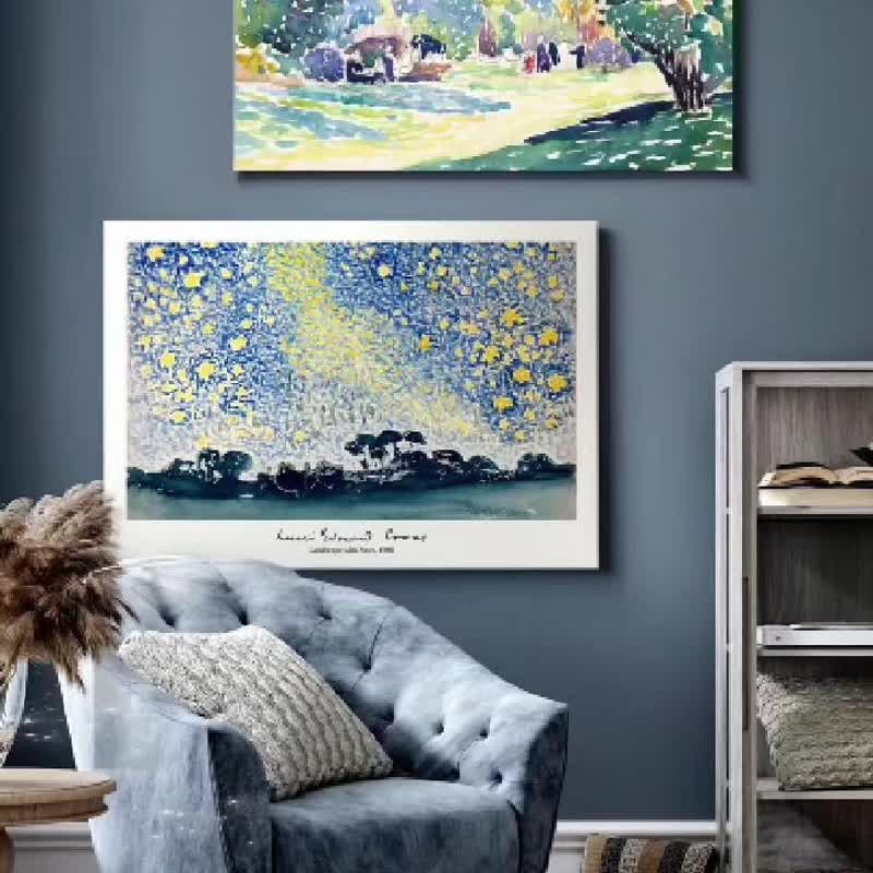 亨利-爱德蒙・克罗斯【昂蒂布斯湾】- 爱德蒙・克罗斯系列 - 海报/装饰画/版画 - 其他材质 卡其色