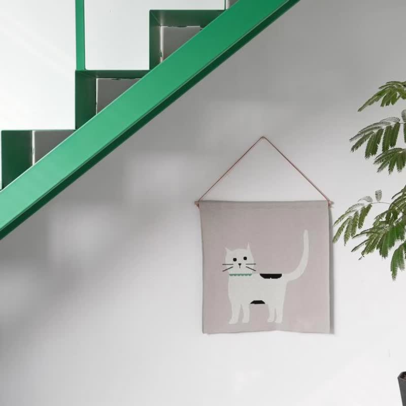 大号猫咪挂毯 儿童房装饰 北欧风卧室软装 客厅壁画 - 海报/装饰画/版画 - 棉 