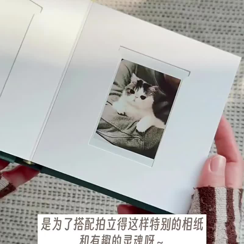 PaperTravel原创mini拍立得全纸质布面卡槽手工相册 - 相簿/相册 - 纸 