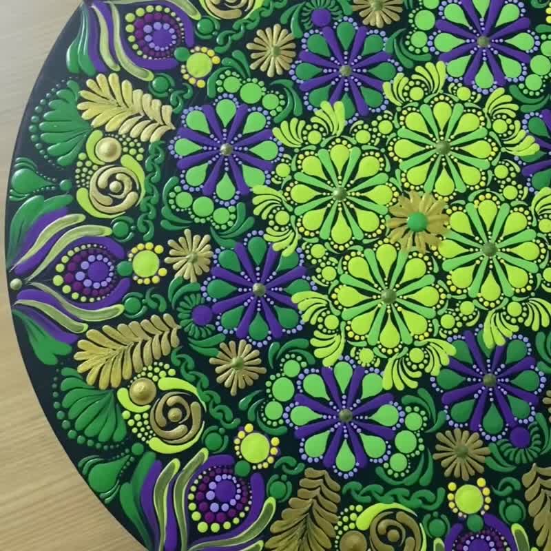 绽放之森 手绘曼陀罗 能量艺术 开运 礼物 五行 疗愈开运 挂画 - 海报/装饰画/版画 - 纸 