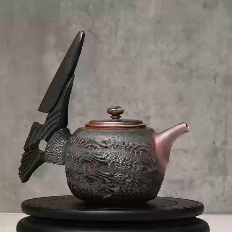 大容量茶壶 茶壶 柴烧壶【臻麟陶艺】 - 茶具/茶杯 - 陶 
