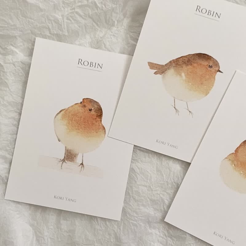 知更鸟 明信片 57 - 卡片/明信片 - 纸 