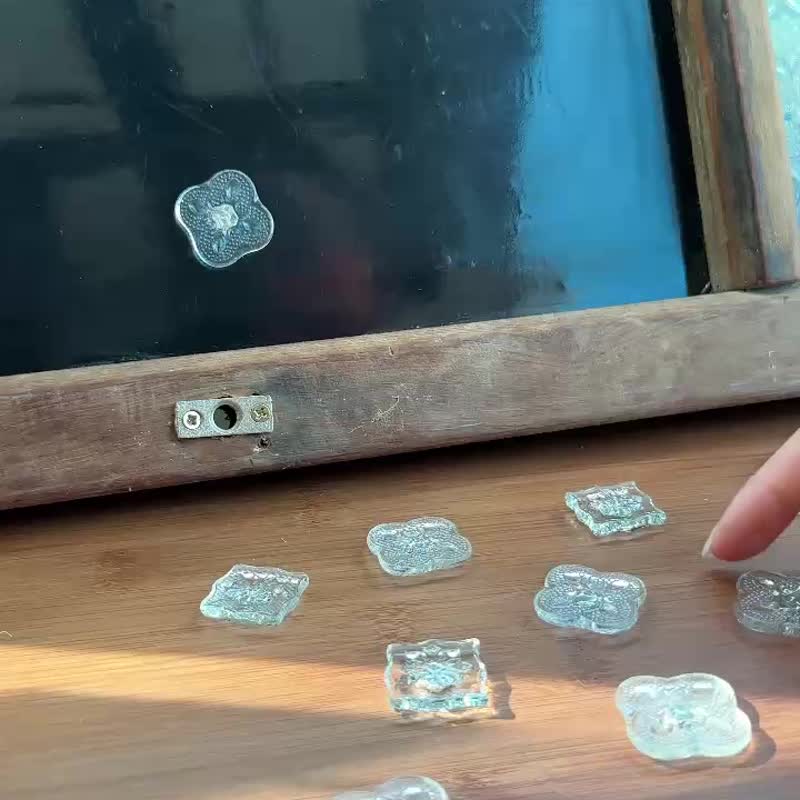 海棠花冰箱贴 - 摆饰 - 玻璃 