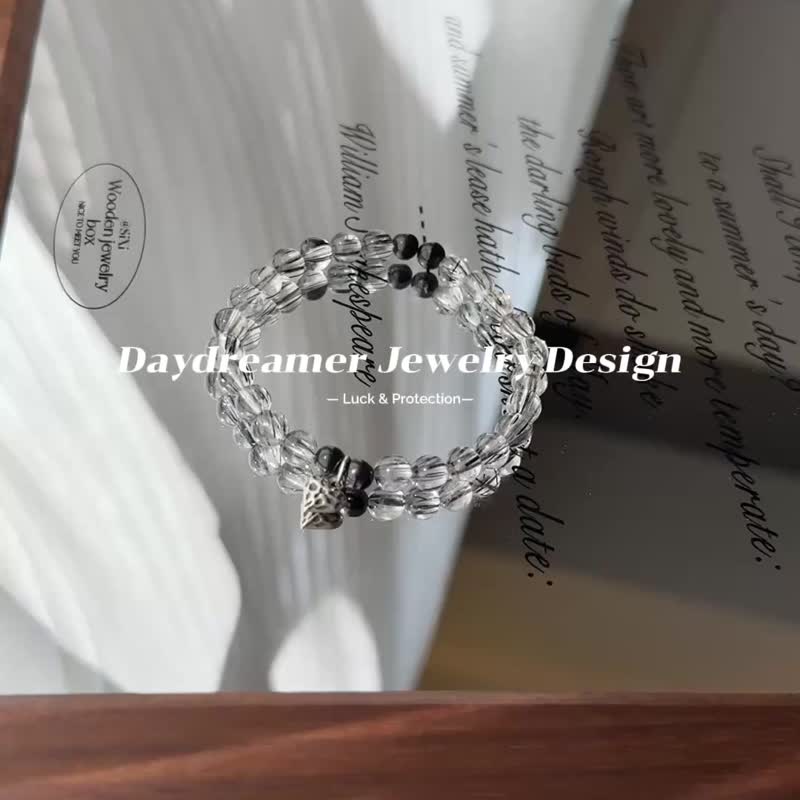 黑发晶金运石设计款手链 - 手链/手环 - 水晶 黑色