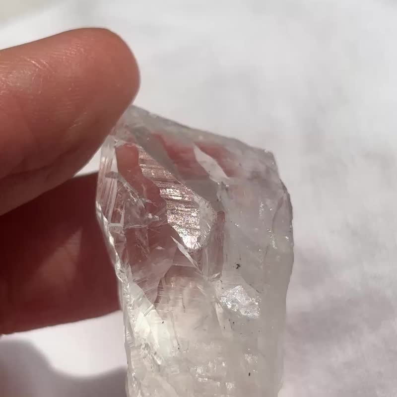 透亮 螺旋水晶 涅盘水晶 水晶骨干 原矿 原石 矿标 天然原石 - 摆饰 - 水晶 透明