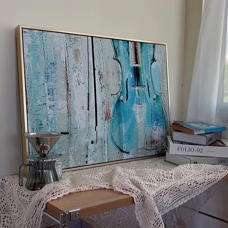 抽象画 • 小提琴-音乐/琴房挂画/教室/旋律/卧室/装饰画/写意 - 海报/装饰画/版画 - 其他材质 多色