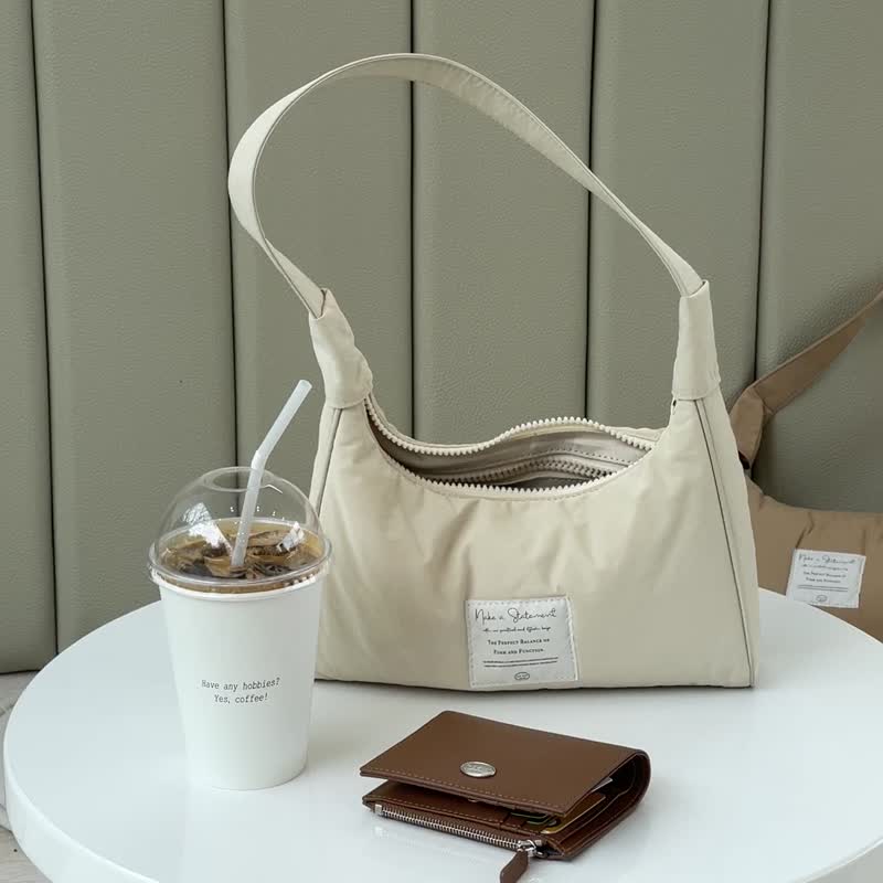 韩国 The Ally | JENA BAG | 白色 | 手袋 单肩包 - 手提包/手提袋 - 聚酯纤维 白色