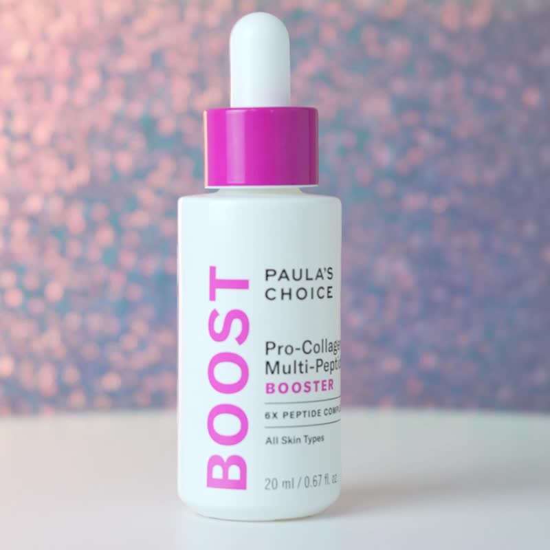 快速抚平动态纹路【宝拉珍选】 高效胜肽胶原紧致精萃20ml - 精华液/安瓶 - 其他材质 粉红色