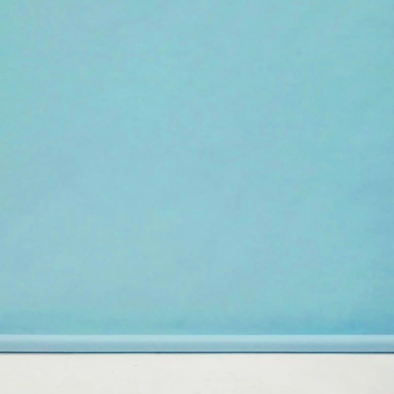 奶油花领水蓝色长袖洋装 / 连身裙 裙子 - 洋装/连衣裙 - 棉．麻 蓝色