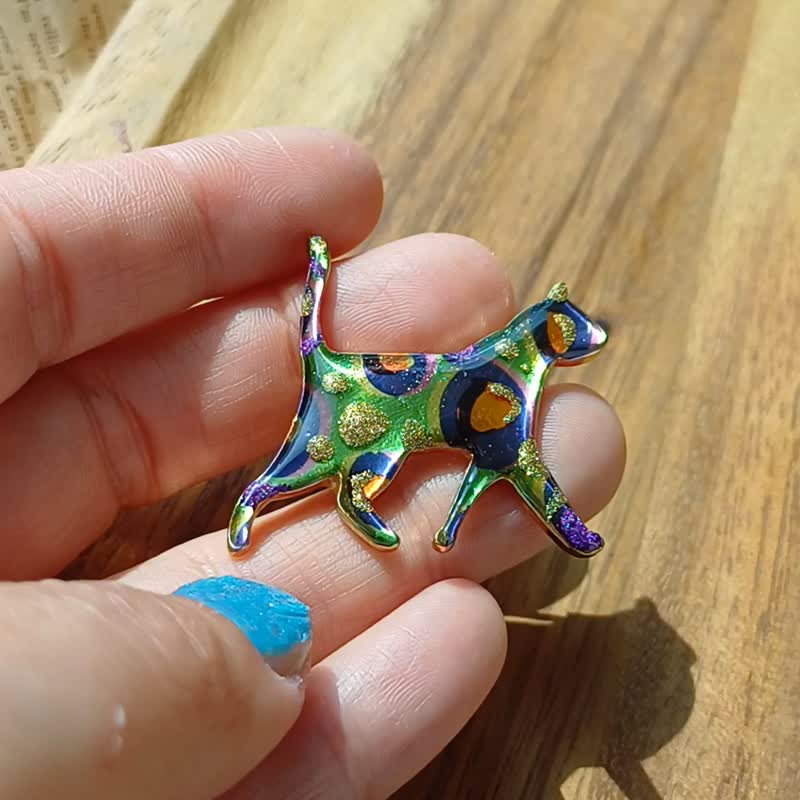 猫咪胸针 - 胸针 - 其他金属 