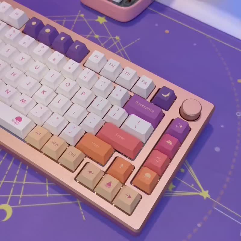 Nuphy 胭脂红云键帽 Cherry高度 热升华 PBT材质 适配全尺寸 - 电脑配件 - 其他材质 白色