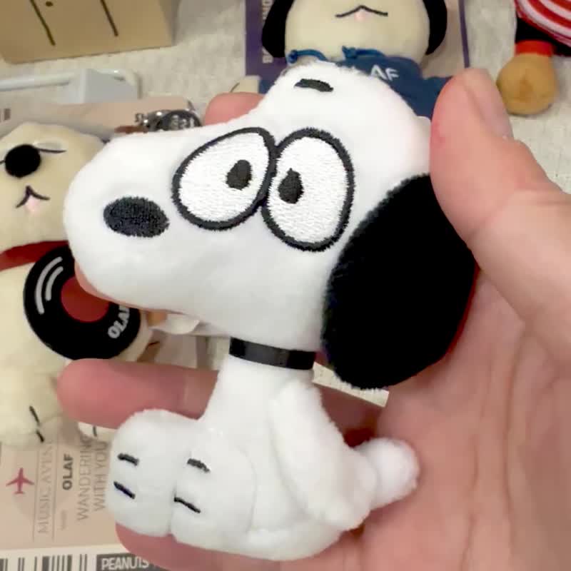 Woodstock snoopy 2D扁吊饰 史努比 小黄鸟 吊饰 欧拉夫别针 - 吊饰 - 聚酯纤维 白色