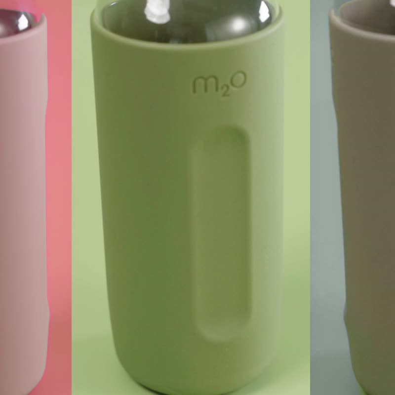 m2o弯颈水樽/水瓶/便携水杯750ml-硅胶套-冷雾灰-Michael Young - 水瓶/水壶 - 其他材质 