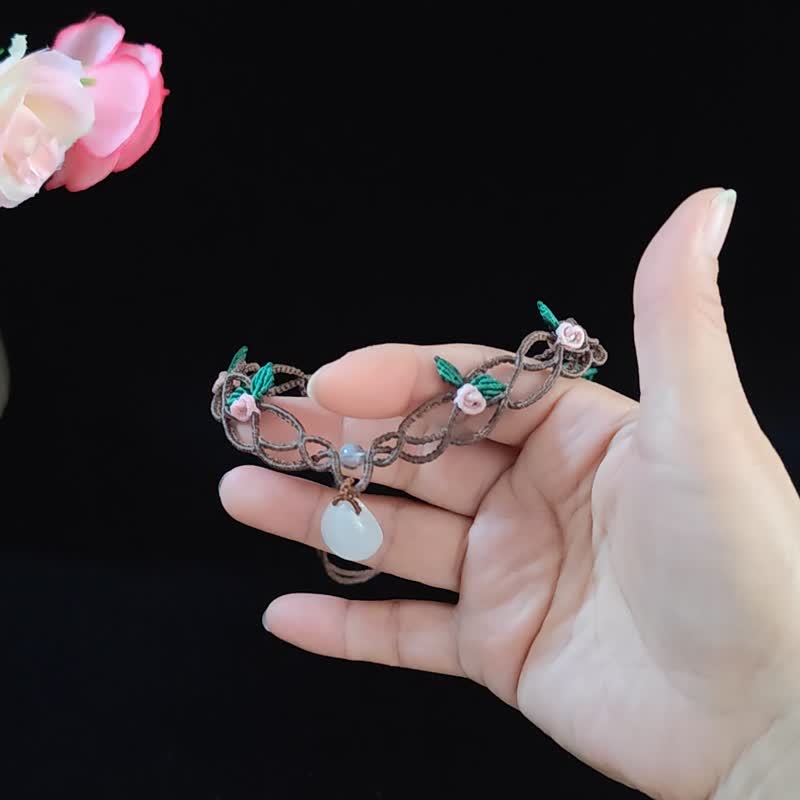 月光石项链 - 项链 - 半宝石 白色