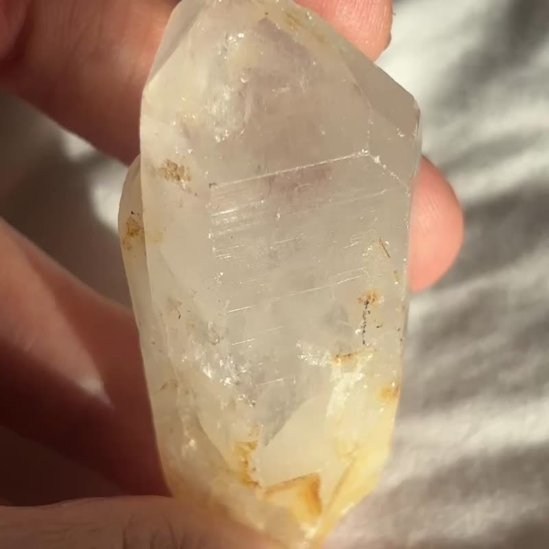 黄金 喜马拉雅 星光 时光隧道 彩虹 白水晶簇 白晶 水晶原矿 - 摆饰 - 水晶 透明