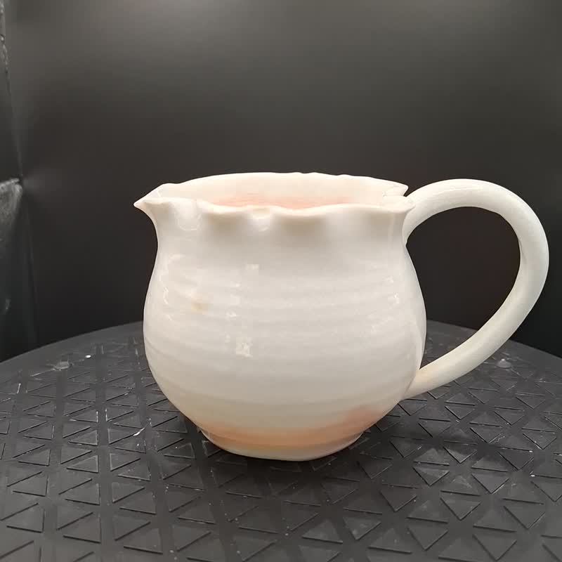 柴烧白瓷茶海公道杯 - 茶具/茶杯 - 陶 白色