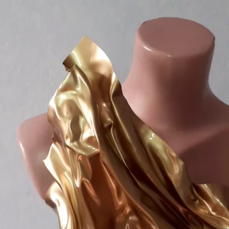 草莓盔甲服饰 - Cosplay - 奇幻草莓狼盔甲 - 女装上衣 - 塑料 金色