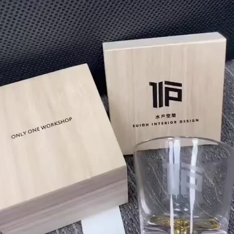 长辈买单的新年伴手礼 刻字威士忌杯 定制富士山杯 企业礼品 - 玻璃杯 - 玻璃 白色